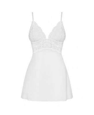 Bielizna-810-BAB-2 babydoll i stringi biała L/XL