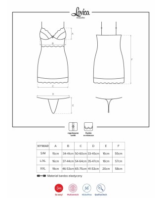 Bielizna-Lovica koszulka i stringi L/XL