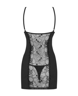 Bielizna-Heartina koszulka i stringi czarna L/XL