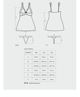 Bielizna-Secred koszulka i stringi L/XL