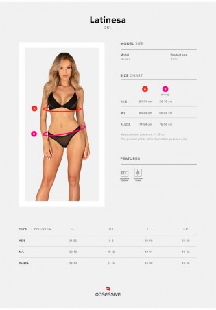 Latinesa komplet 2-częściowy  M/L