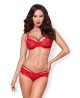 Bielizna-860-SET-3 komplet 2-częściowy czerwony L/XL