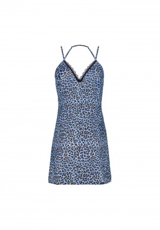 Nadines koszulka i stringi niebieska L/XL