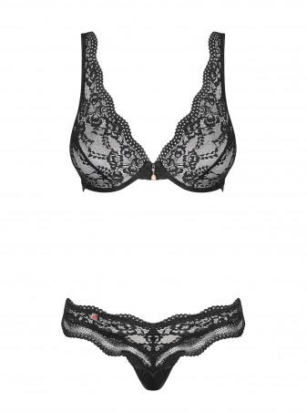 Bielizna-Luvae komplet 2-częściowy Czarny  S/M