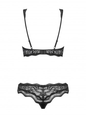 Bielizna-Luvae komplet 2-częściowy Czarny  S/M