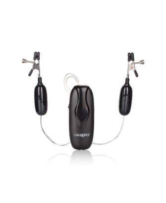 Vibrating Nipple Clamps Black