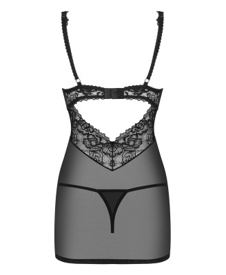 Bielizna- 867-CHE-1 koszulka i stringi  S/M
