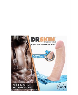 DR. SKIN 8INCH SELF LUBRICATING DILDO