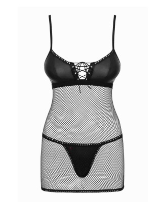 Bielizna-Redella koszulka i stringi czarna L/XL