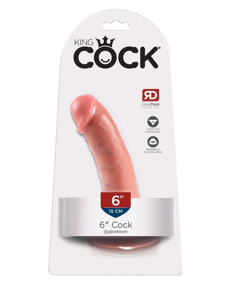 King Cock 6 inch Flesh