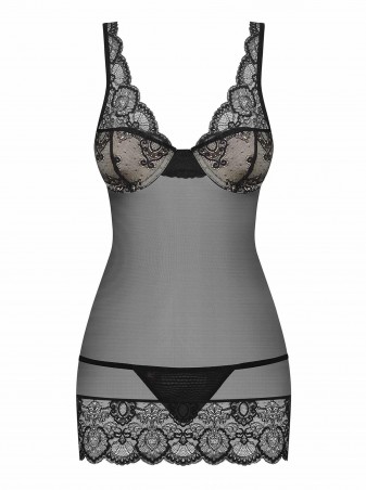 Bielizna-853-CHE-1 koszulka i stringi L/XL