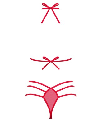Bielizna-Giftella komplet 2-częściowy czerwony L/XL