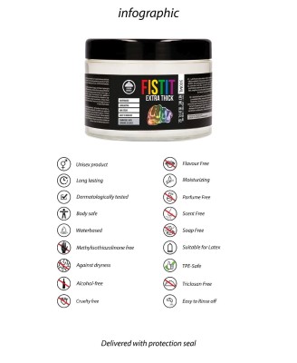 Fist It - Extra Thick - Rainbow - 500 ml