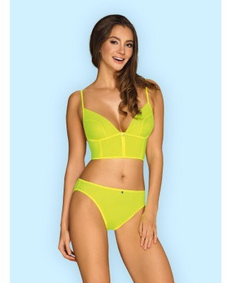 Neonia top i figi żółty  S/M