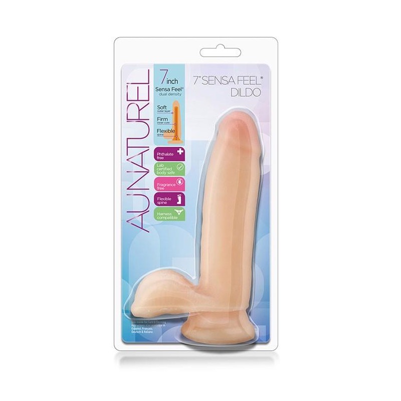 AU NATUREL 7INCH SENSA FEEL DILDO BEIG