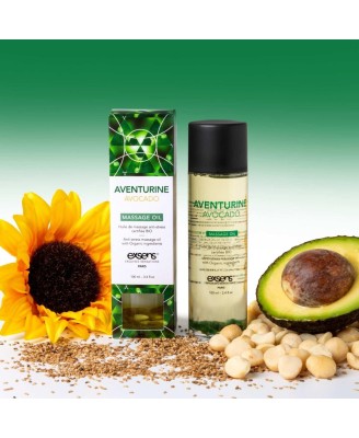 AVENTURINE AVOCADO Organic Massage Oil with stones 100 ml