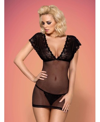 Bielizna-821-CHE-1 koszulka i stringi L/XL