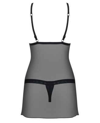 Bielizna-865-CHE-1 koszulka i stringi  S/M