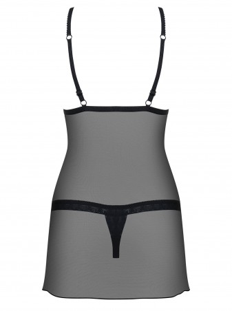 Bielizna-865-CHE-1 koszulka i stringi  S/M