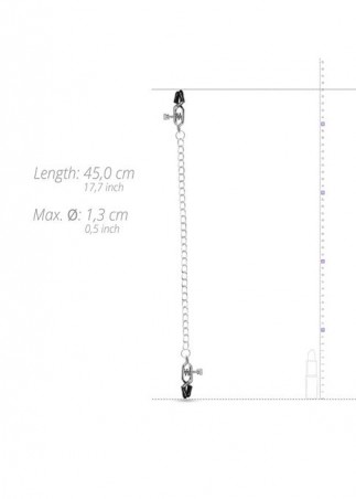 Stymulator-Big Nipple Clamps With Chain