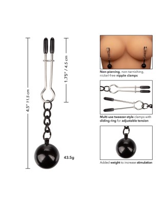 Weighted Tweezer NippleClamps Metal