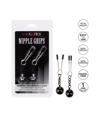 Weighted Tweezer NippleClamps Metal