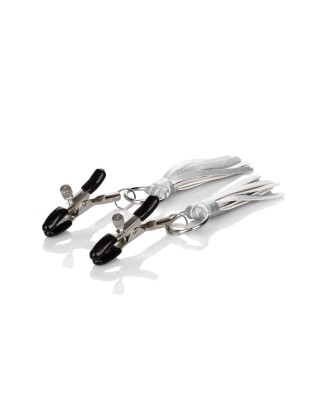 Playful Tassels Nipple Clamps Silver