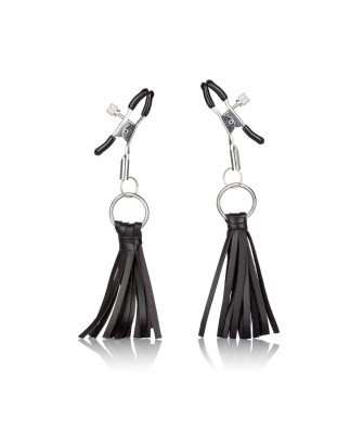 Playful Tassels Nipple Clamps Black