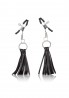 Playful Tassels Nipple Clamps Black