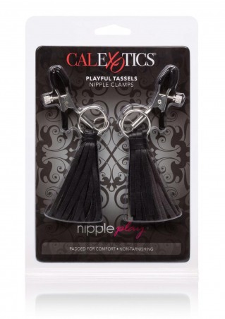 Playful Tassels Nipple Clamps Black
