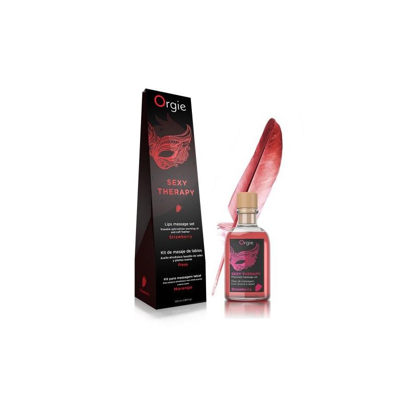 Żel-LIPS MASSAGE KIT STRAWBERRY - 100 ML