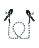 Silver Beaded Nipple Clamps Metal