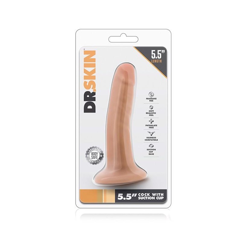 DR. SKIN 5.5INCH COCK WITH SUCTION CUP