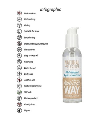 Waterbased Vegan Lubricant - 150 ml - Lubrykant Wodny