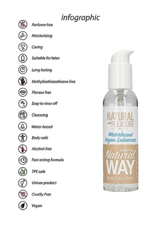 Waterbased Vegan Lubricant - 150 ml - Lubrykant Wodny