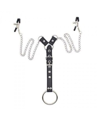 Stymulator-Penitence Man Nipples Clamps BLACK