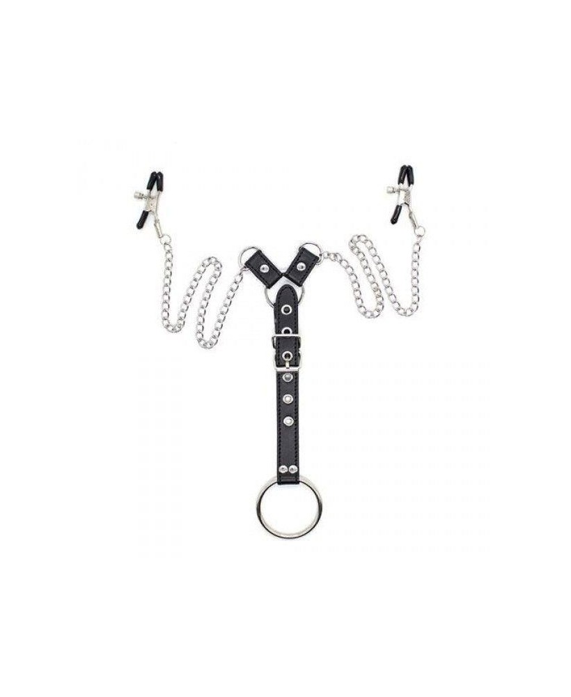 Stymulator-Penitence Man Nipples Clamps BLACK