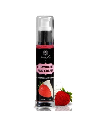 STRAWBERRY & CREAM HOT EFFECT KISSABLE LUBRICANT 50 ML