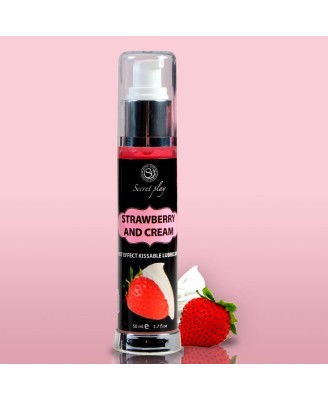 STRAWBERRY & CREAM HOT EFFECT KISSABLE LUBRICANT 50 ML