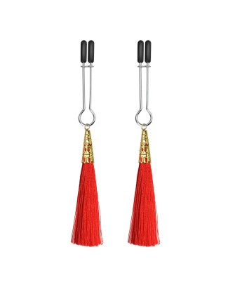 Glamor Tassel Nipple Clamp - Regulowane zaciski na sutki