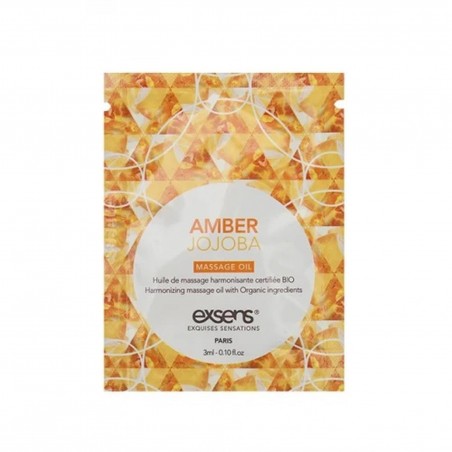 AMBER JOJOBA Organic Massage Oil with stones (3 ml x 10 szt.)
