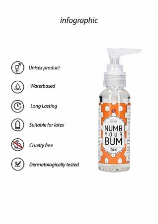 Anal Lube - Numb Your Bum - 100 ml