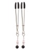 Tweezers With Beads Silver