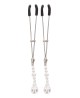 Tweezers With Pearls Silver - Klipsy na Sutki