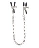 Adjustable Clamps with Chain Silver