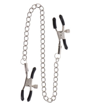 Adjustable Clamps with Chain Silver