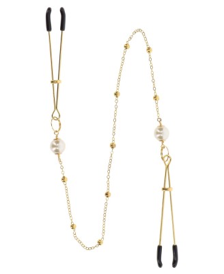 Tweezers Pearl & Deluxe Chain Gold