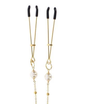 Tweezers Pearl & Deluxe Chain Gold