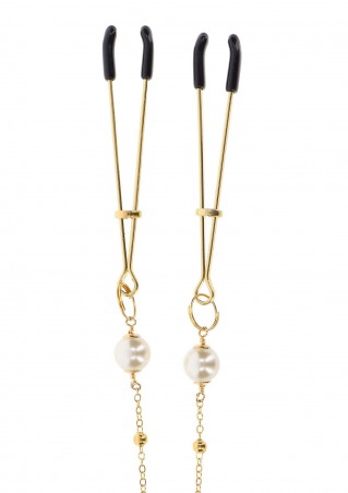 Tweezers Pearl & Deluxe Chain Gold