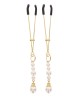 Tweezers With Pearls Gold
